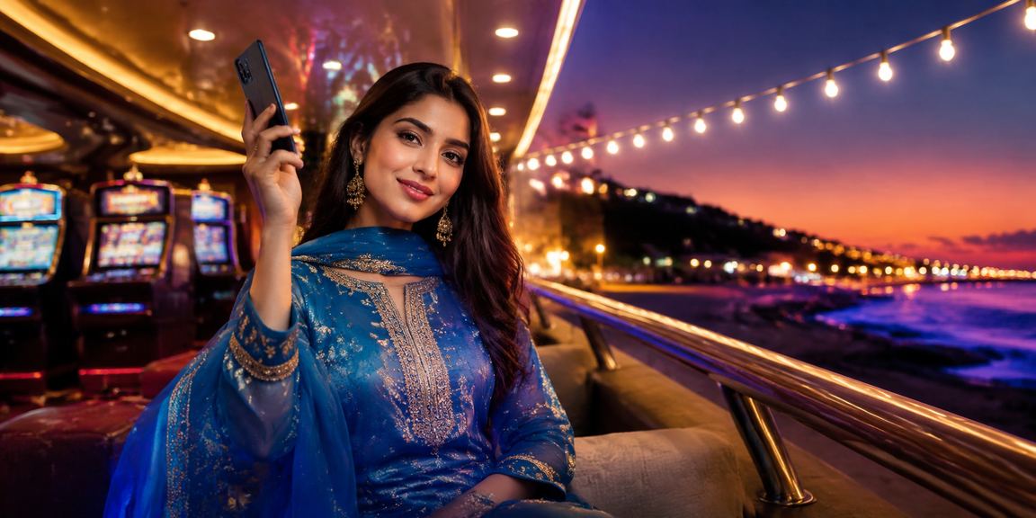 কক্সবাজারে সালোয়ার কামিজ পরা একজন ব্যবহারকারী ক্যাসিনো অ্যাপে পেমেন্ট করছেন