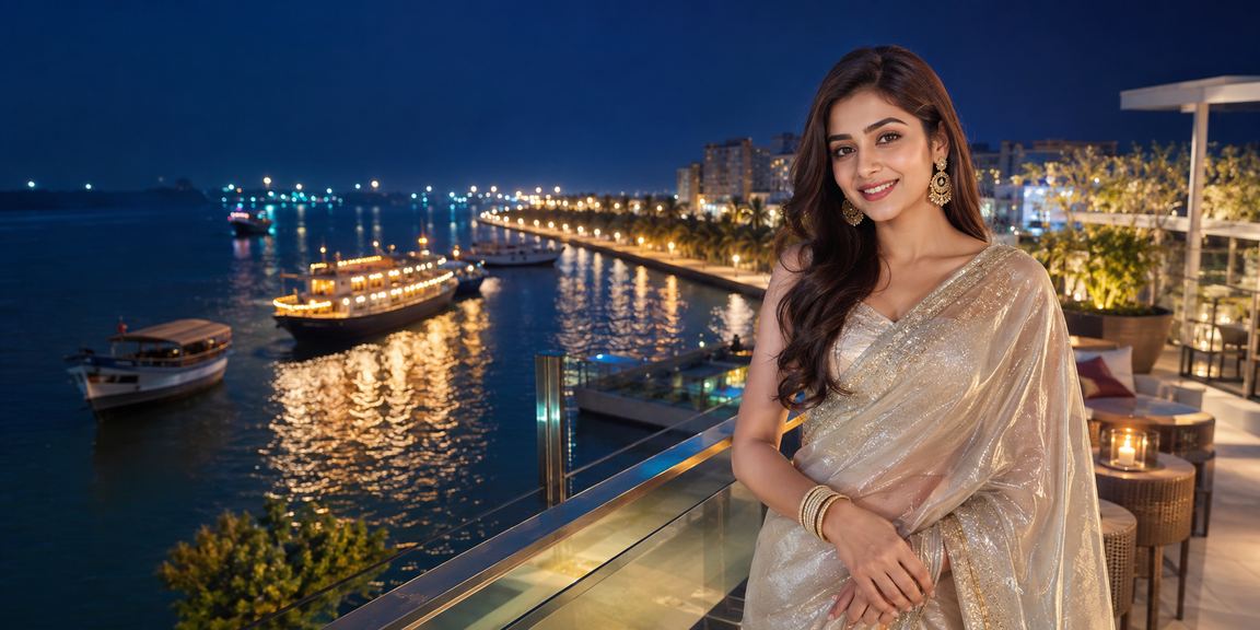 কক্সবাজারে শাড়ি পরা একজন ব্যবহারকারী মোবাইলে জমা দিচ্ছেন