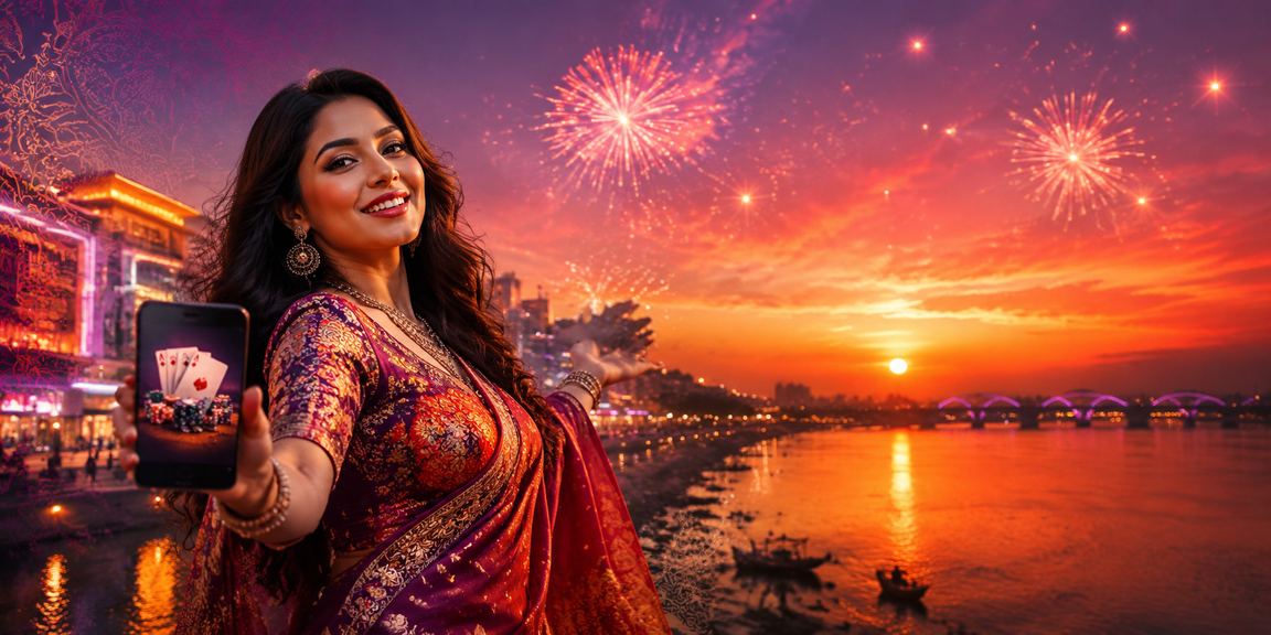 রাজশাহীতে নিয়ন আলোয় পোকার গেম উপভোগ করছেন একজন খেলোয়াড়