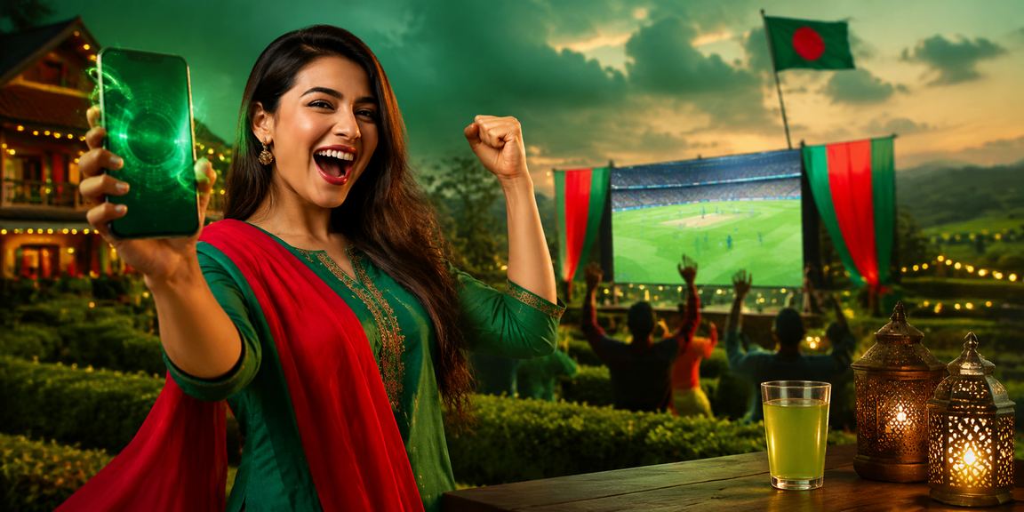 সিলেটে লাল-সবুজ রঙে ক্রিকেট বেটিং করছেন একজন ব্যবহারকারী